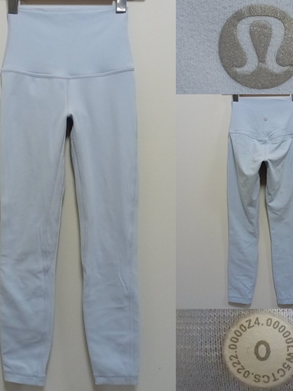 Lululemon Align High-Rise Pant Powder Blue Nulu 0 XXXS Four-Way Stretch 23"